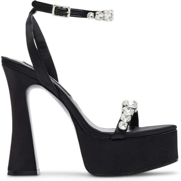 Steve Madden Womens Zoey Pointed Toe High Heels Sandals Black Size 10M NIB - Picture 3 of 9